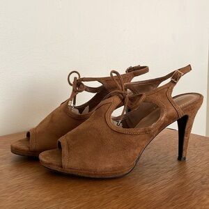 Impo Womens Titan Sling Back
Tan Sandals Slim Heel Peep